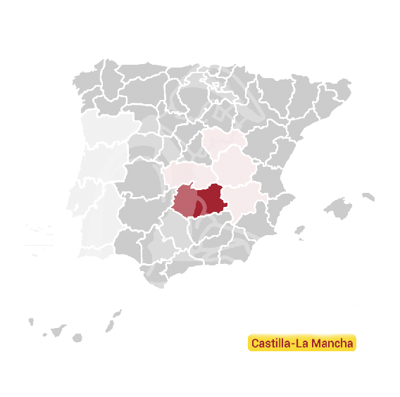 Castilla-La Mancha location in Spain