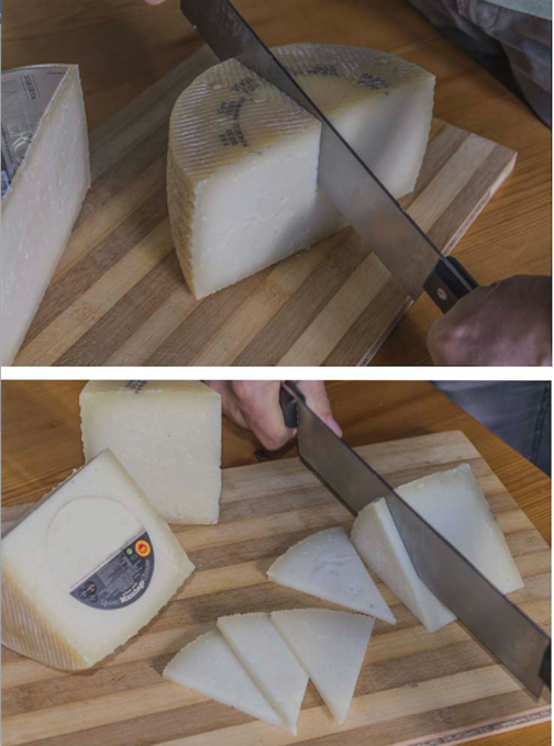 How to cut Manchego cheese 2